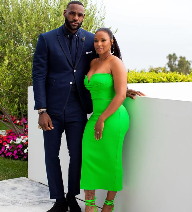 Savannah Brinson with her husband LeBron James