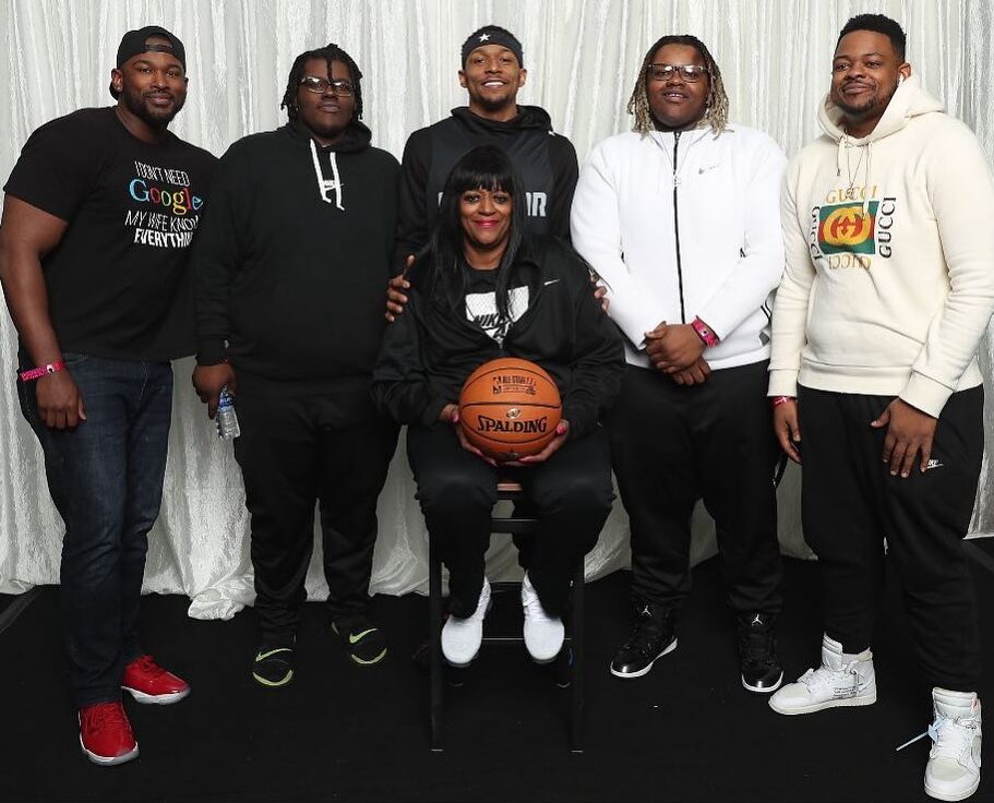 The beal brothers with their mother