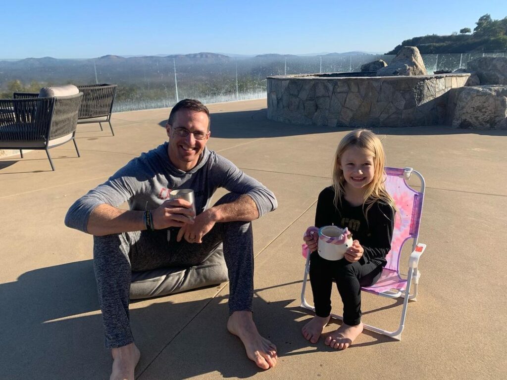 Drew Brees along with his daughter Judy Brees (Source: Instagram)