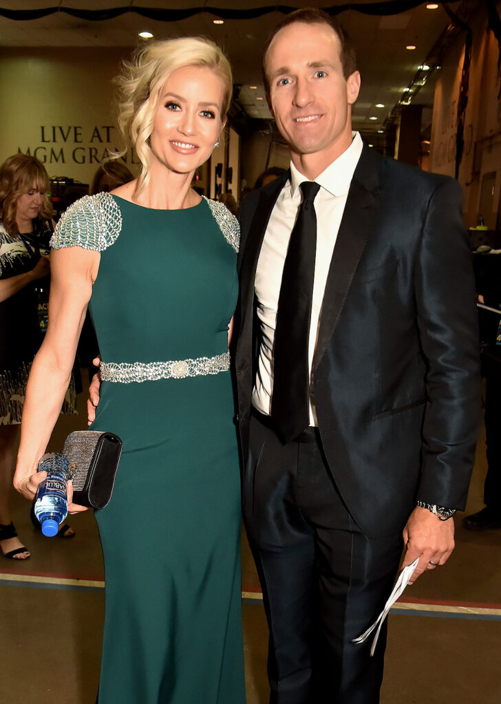 Drew Brees along with his wife Brittany Brees (Source: People.com)