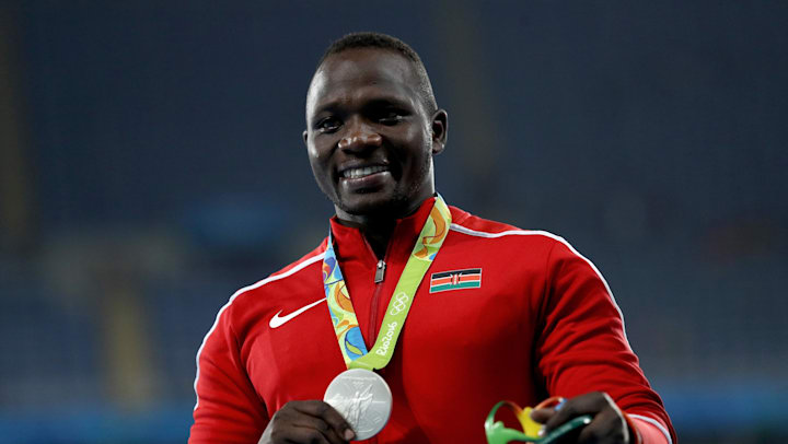 Julius Yego during the 2016 Rio Olympics where he wins his first-ever Olympic gold medal