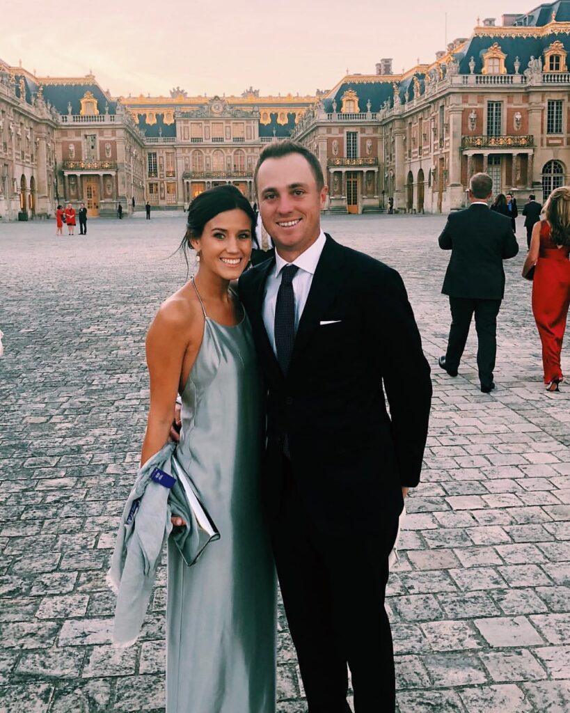 Justin Thomas along with his girlfriend, Jillian Wisniewski (Source: Instagram)