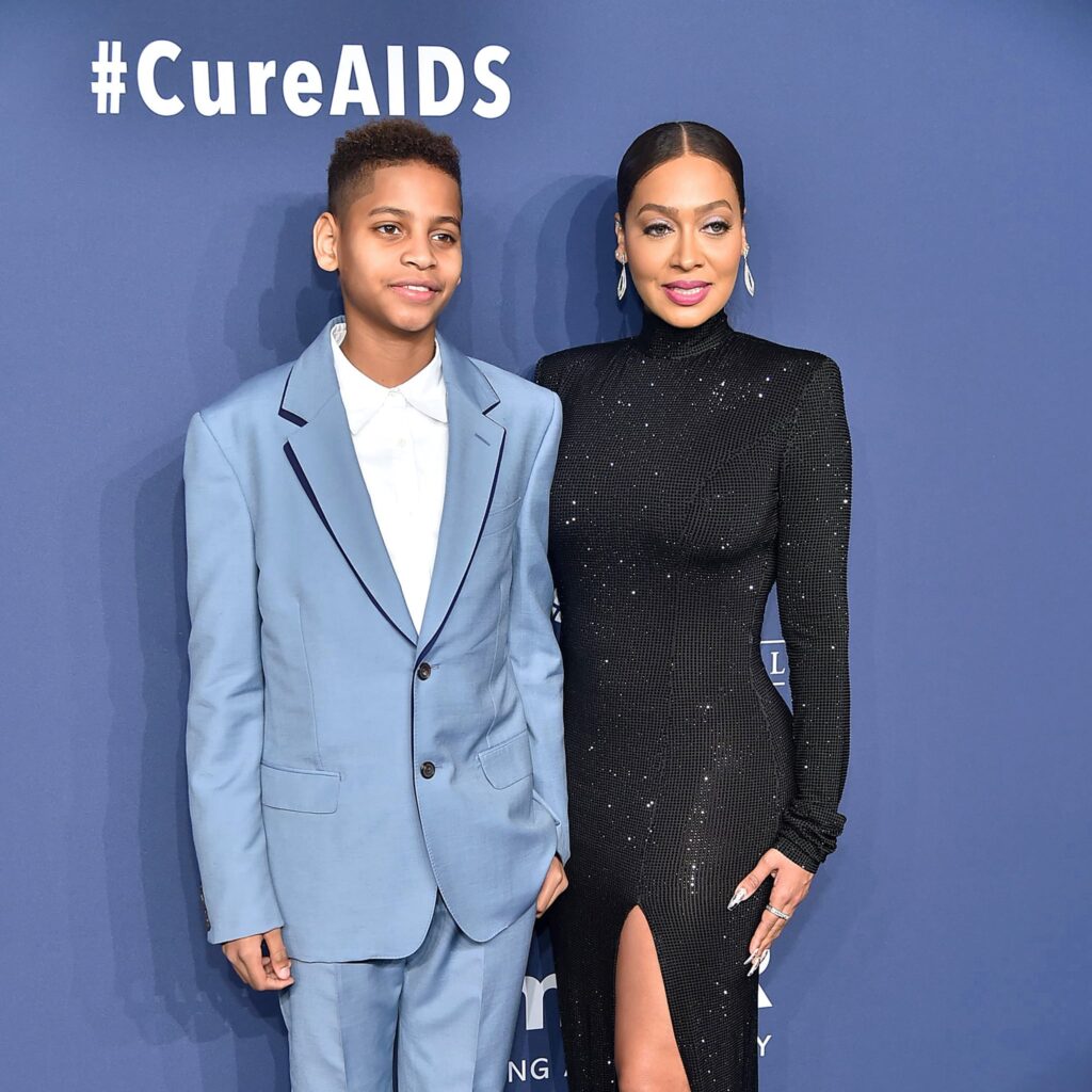 La La Anthony with her son, Kiyan Carmelo Anthony