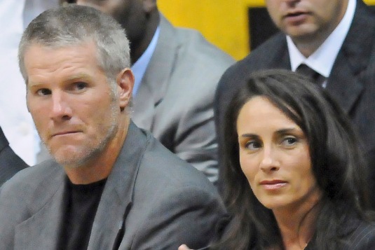 The lovely Favre couple.