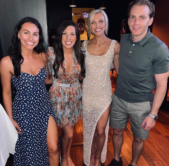 Patrick Kane with his three sisters. (Source: Instagram)