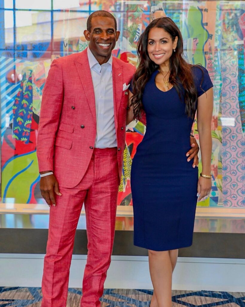 Retired NFL legend along with his girlfriend Tracey Edmonds (Source: Instagram)