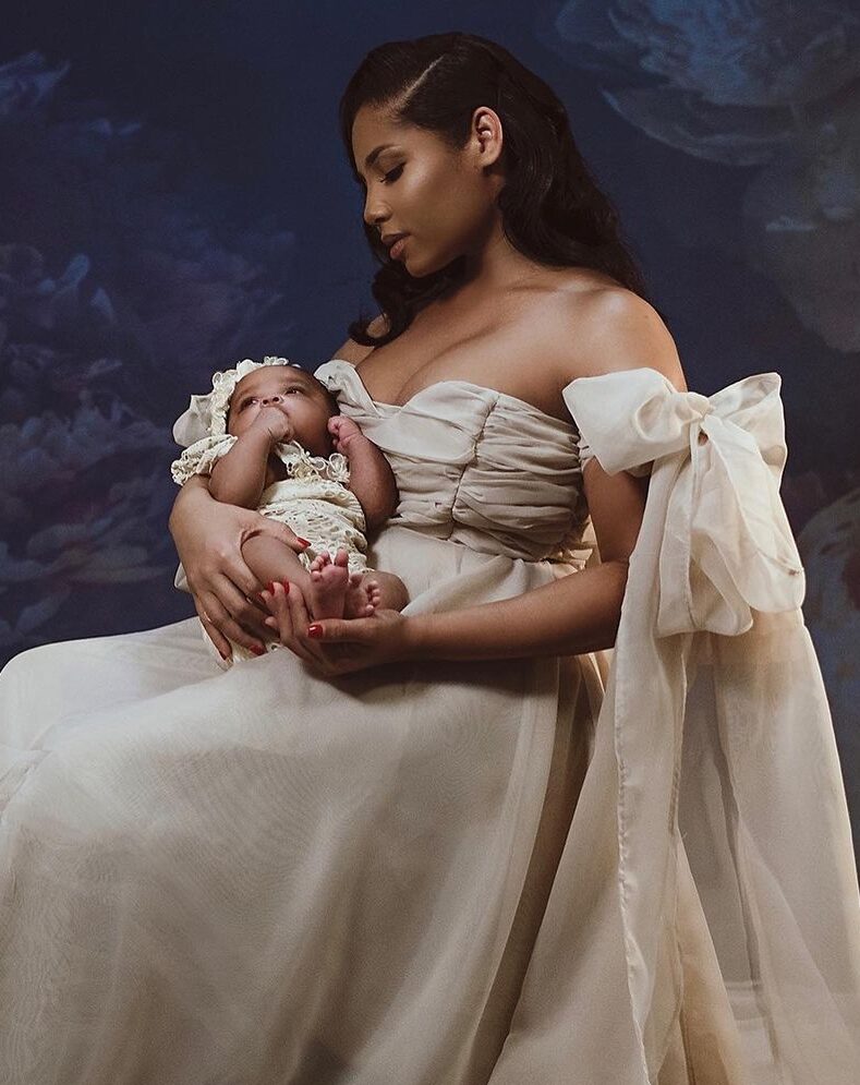 Kasi Bennett's maternity photo shoot with her first born daughter Olympia Lightning Bolt