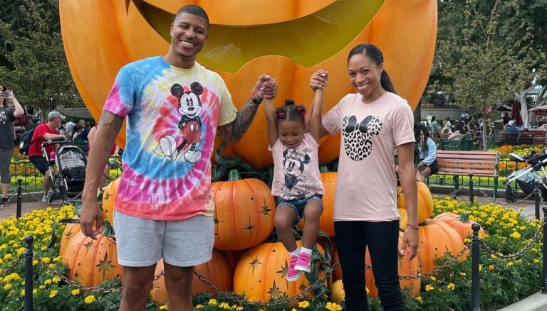 Kenneth Ferguson together with Felix Allyson and daughter, Camryn