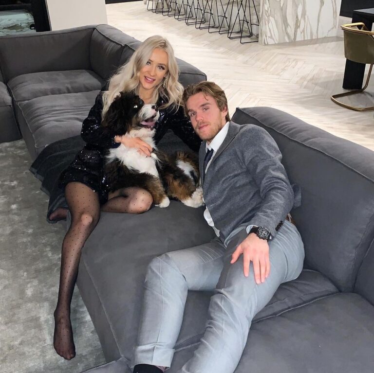 Connor McDavid with his girlfriend Lauren Kyle