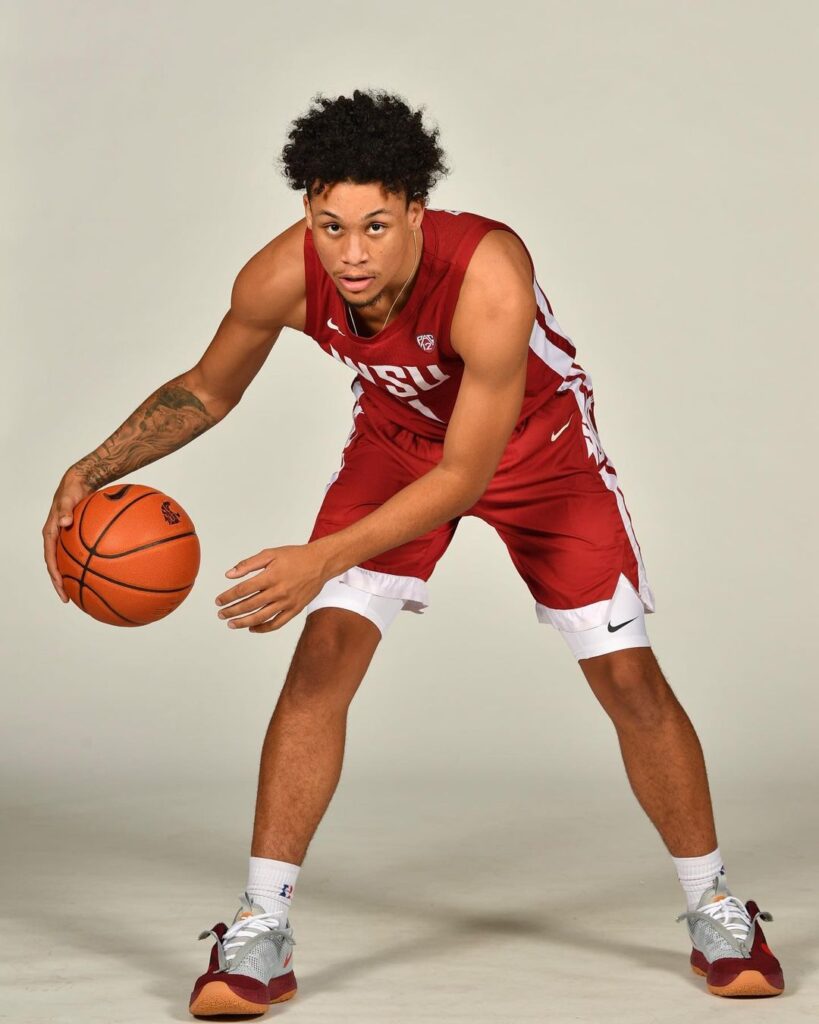 DJ Rodman wearing his Number 11 Jersey for Washington Cougars