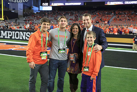 The lovely Swinney couple with their lovely sons.