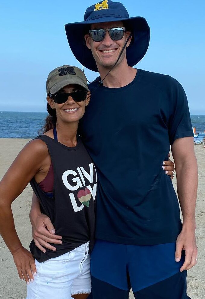 David Reichel and Tracy Wolfson enjoying their day off at the beach
