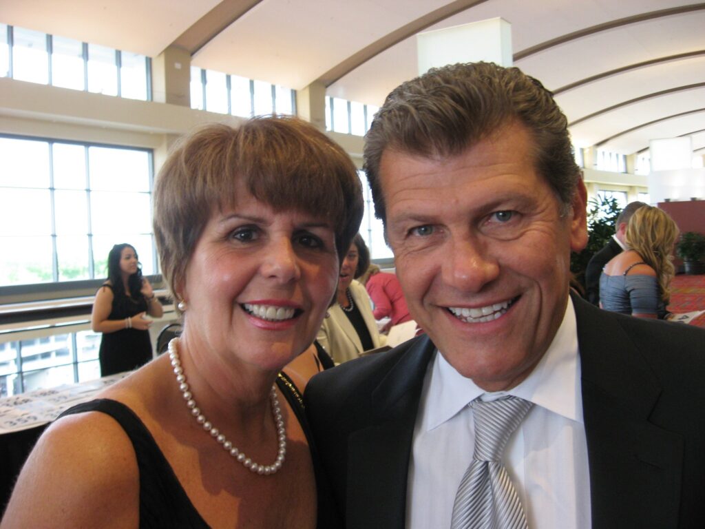 UConn Women's Basketball Coach Geno Auriemma, With Wife Kathy 