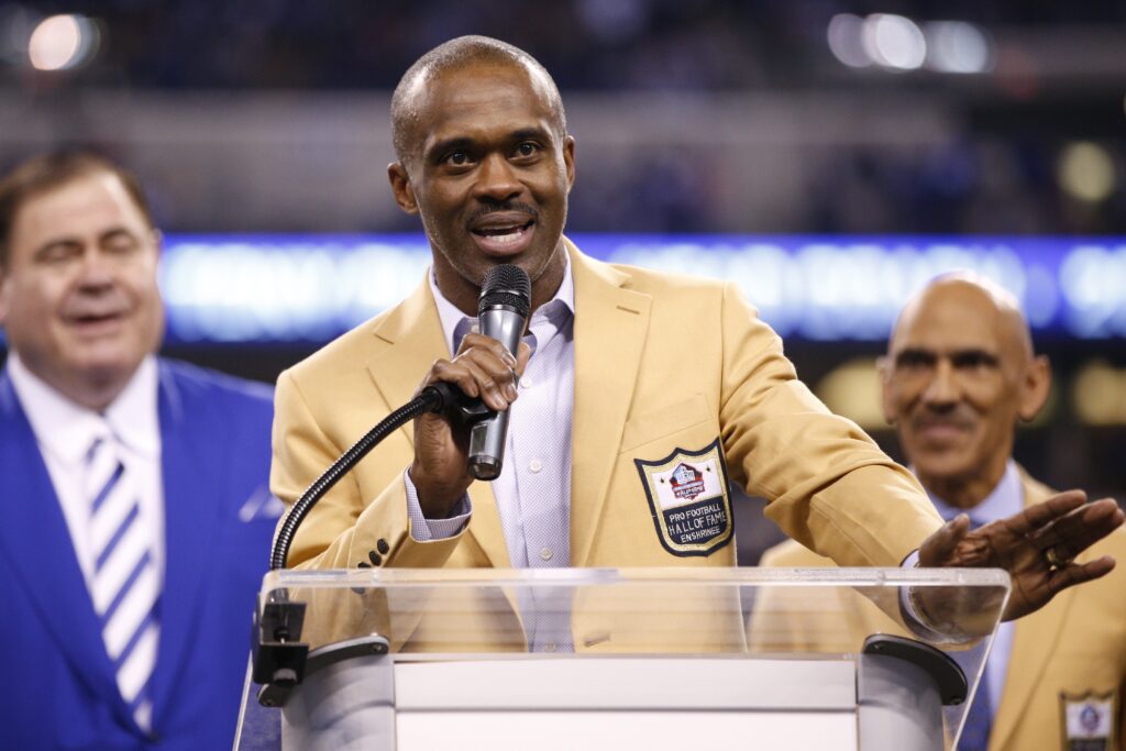 Marvin Harrison on his retirement day.