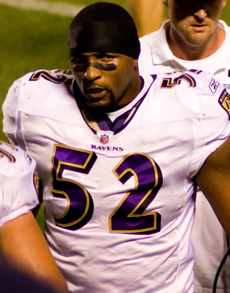Ray Lewis during a game .