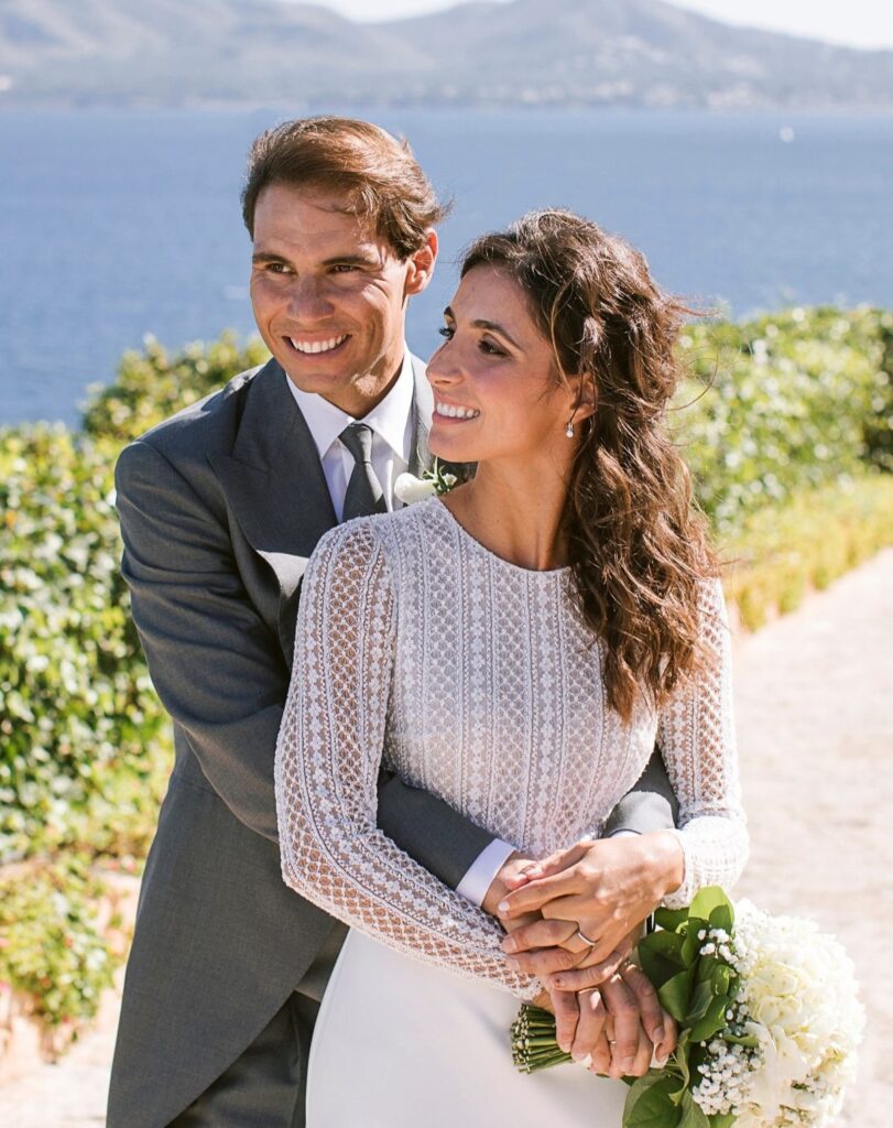 Xisca Parello with her husband Rafael Nadal.