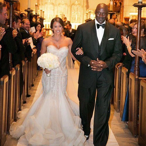 Yvette And Michael Walking The Aisle (Source Instagram TeamJordan)