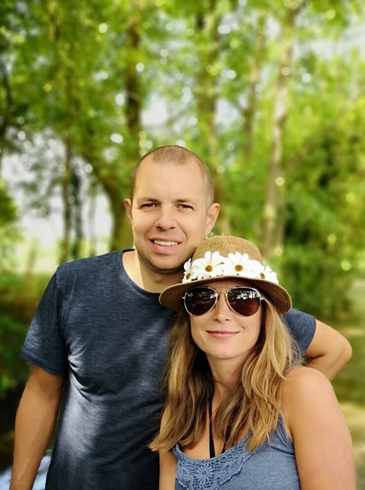 Barry Hawkins with his wife