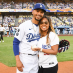 Mookie Betts with his girlfriend(wife)