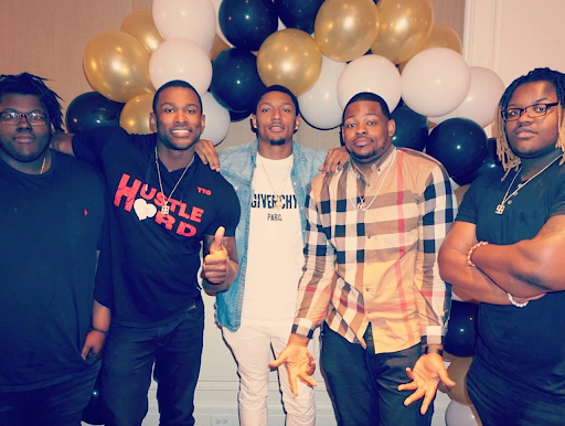 All five sons of Besta Beal including Bradley Beal in a Party
