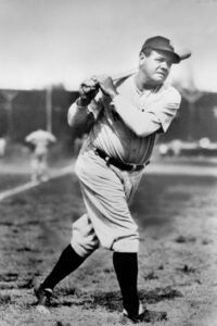 Babe Ruth hits his 30th home run of the season.
