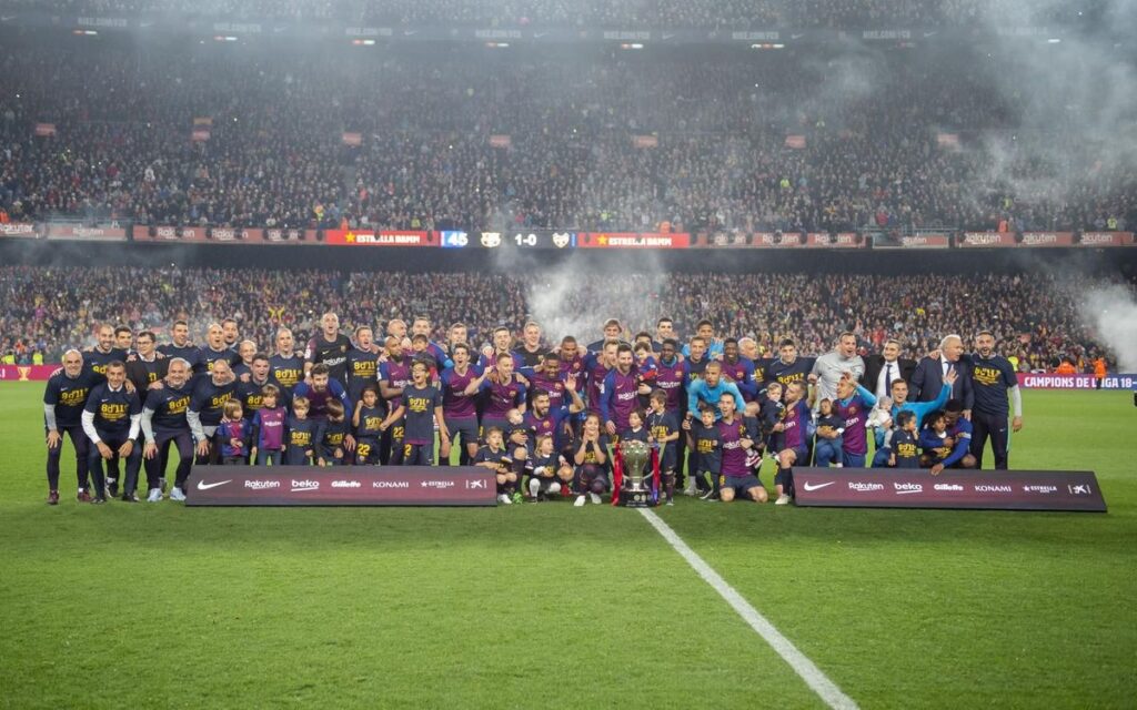 LaLiga Championship earned by FC Barcelona (Source: FC Barcelona)