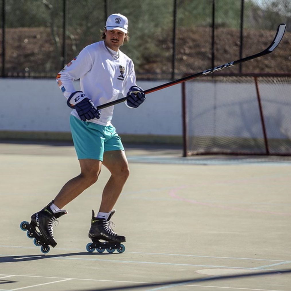 Auston Matthews during practice (Source: Instagram)