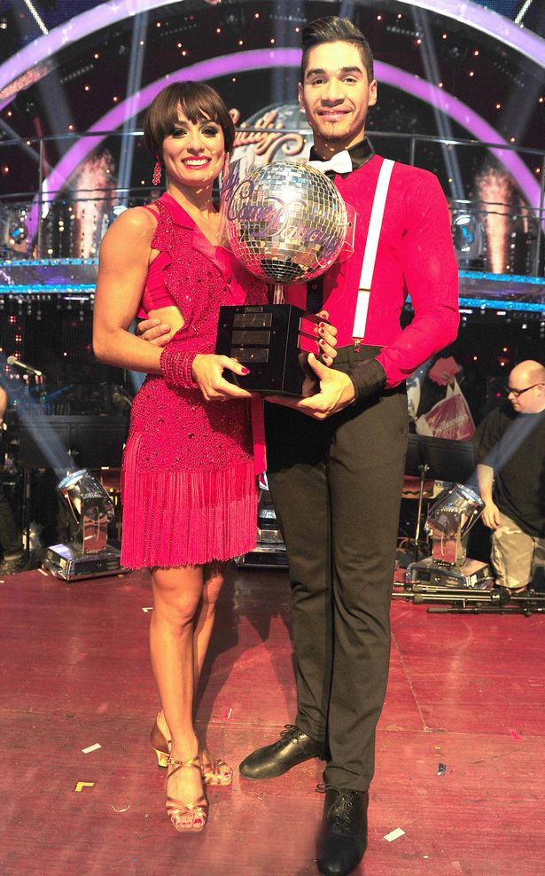 Louis Smith with his dance partner after they won the reality show Strictly Come Dancing