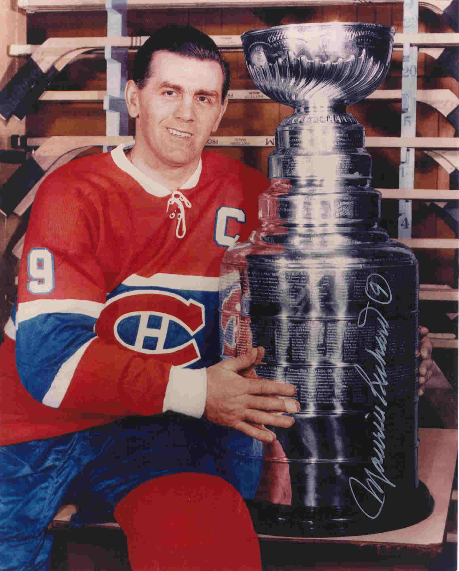 Eight times Stanley Cup Winner Maurice Richard.