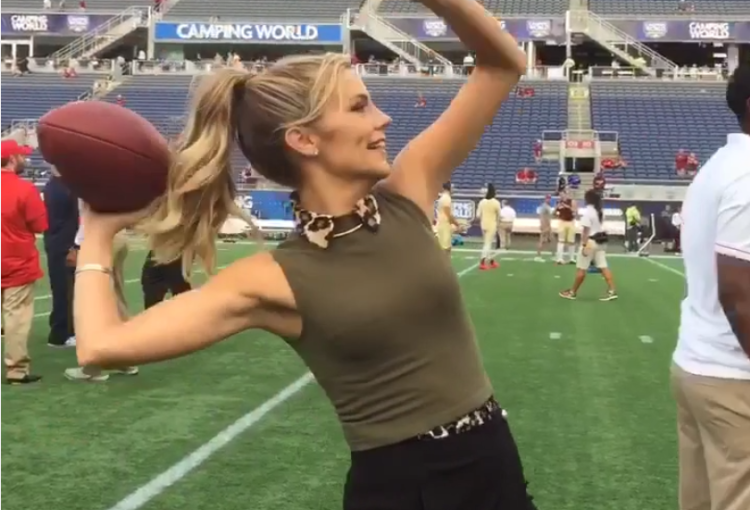 Sam Ponder with a ball.