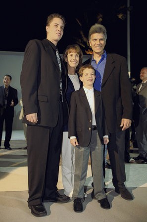 Mark with wife Suzy, sons Matthew and Justin.