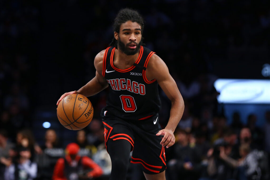 Coby White representing the Chicago Bulls