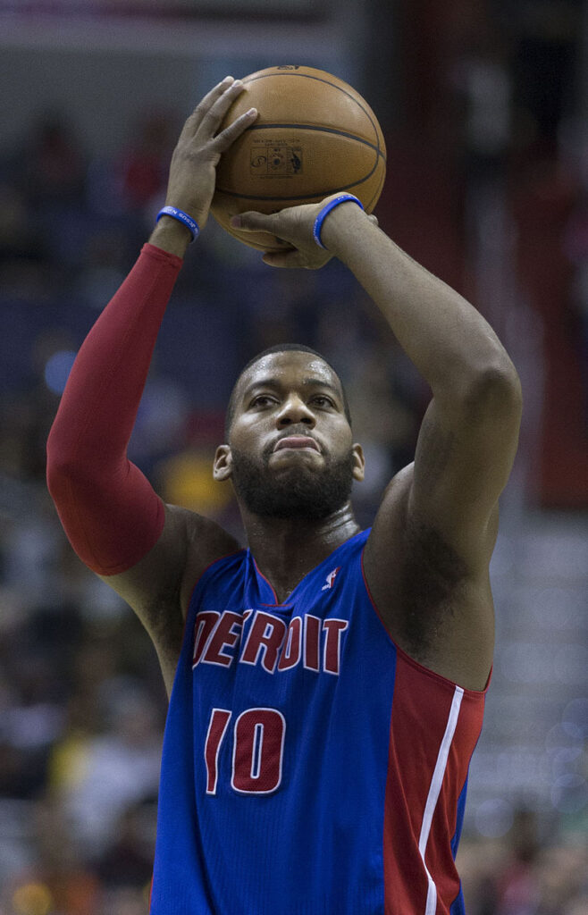 Greg Monroe With The Pistons In 2014