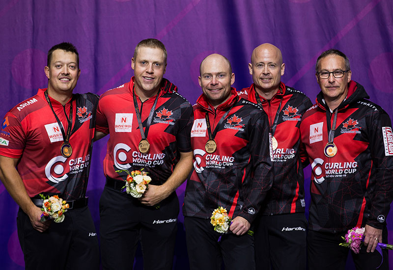 Team Koe winning World Curling Championships.