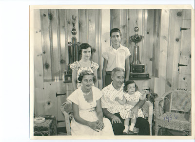 William Mosconi with his wife, Flora, and his children