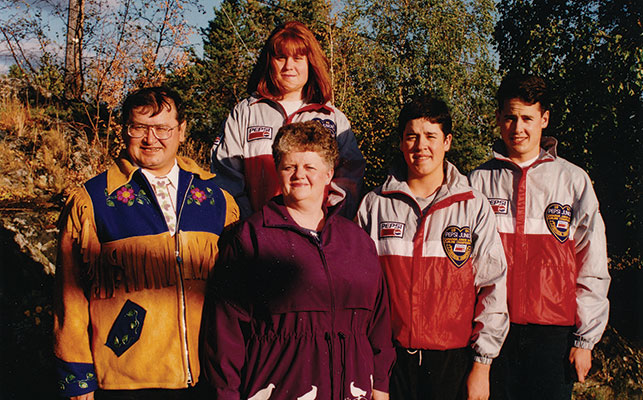 The Koe family (From left: Kevin, Jamie, Lynda, Fred, and Terry Koe)
