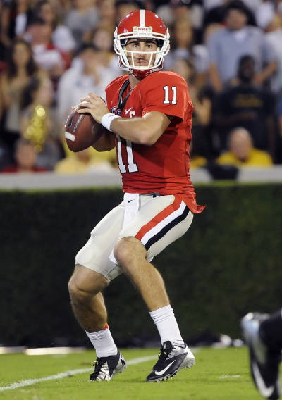 Aaron Murray in the game field.