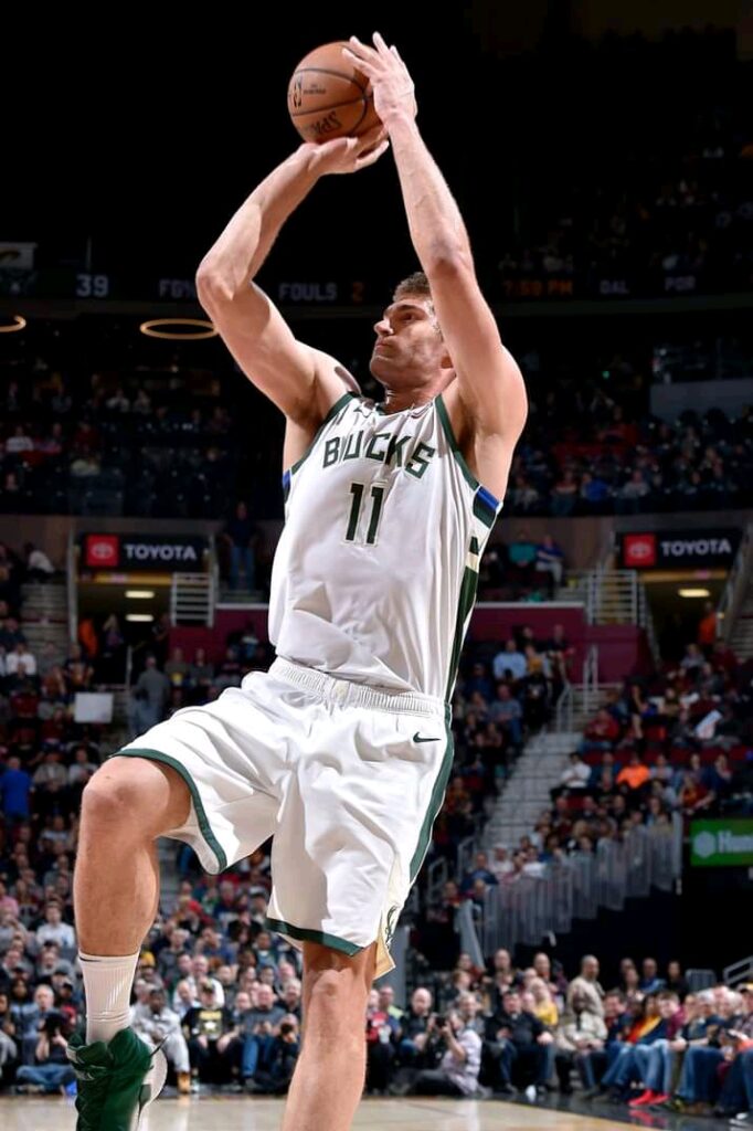 Brook Lopez with Milwaukee Bucks (Source: Facebook)