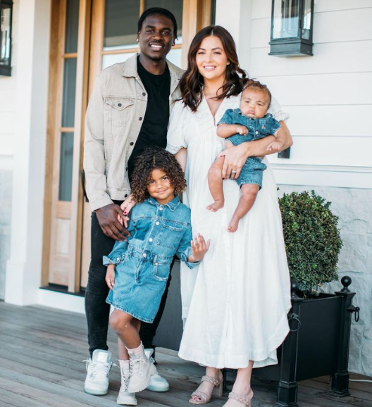 Aaron with his wife and kids