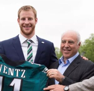 Carson Wentz With His Father Doug Wentz