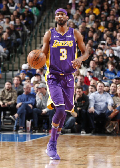 Corey Brewer - Los Angeles Lakers - Game-Worn Classic Edition Minneapolis  Lakers 1948-52 Road Jersey - 2017-18 Season