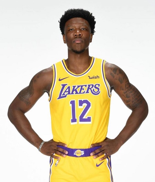 Devontae Cacok in The Lakers Jersey