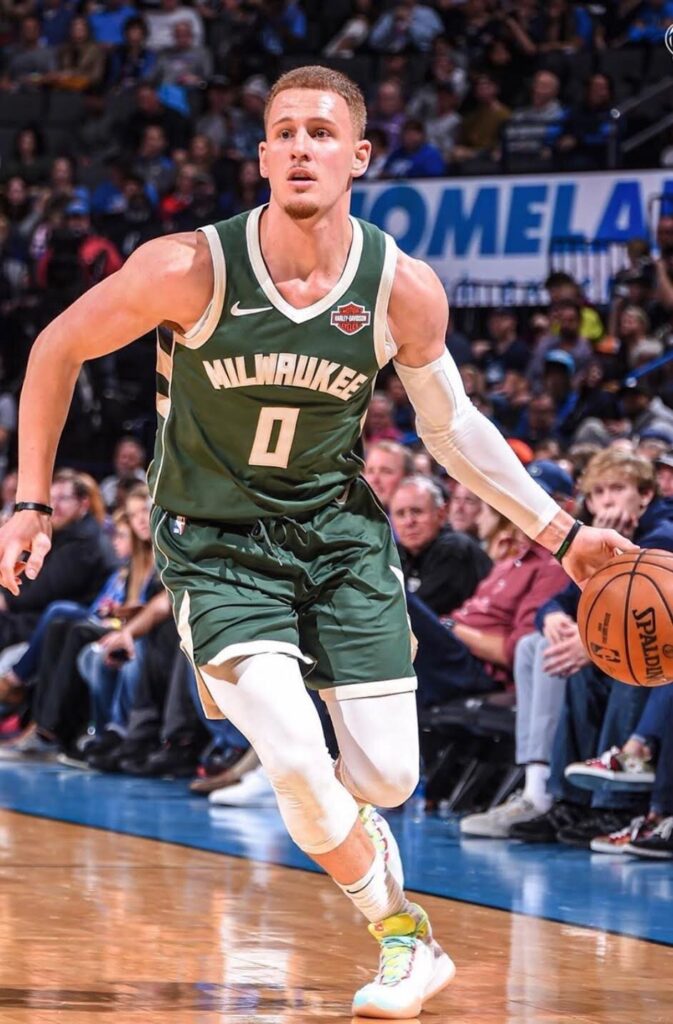 Donte DiVincenzo playing for The Bucks(Source:www.brogdonfamilyfoundation.com)