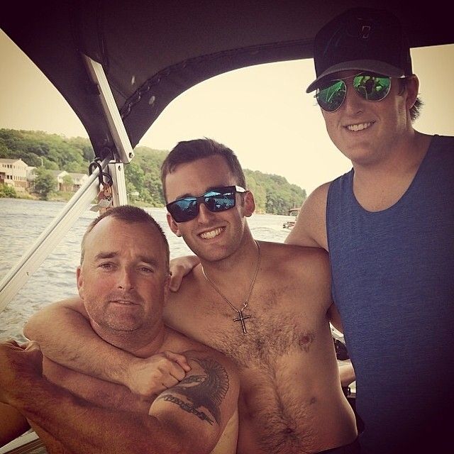 Dustin with his Father and Brother