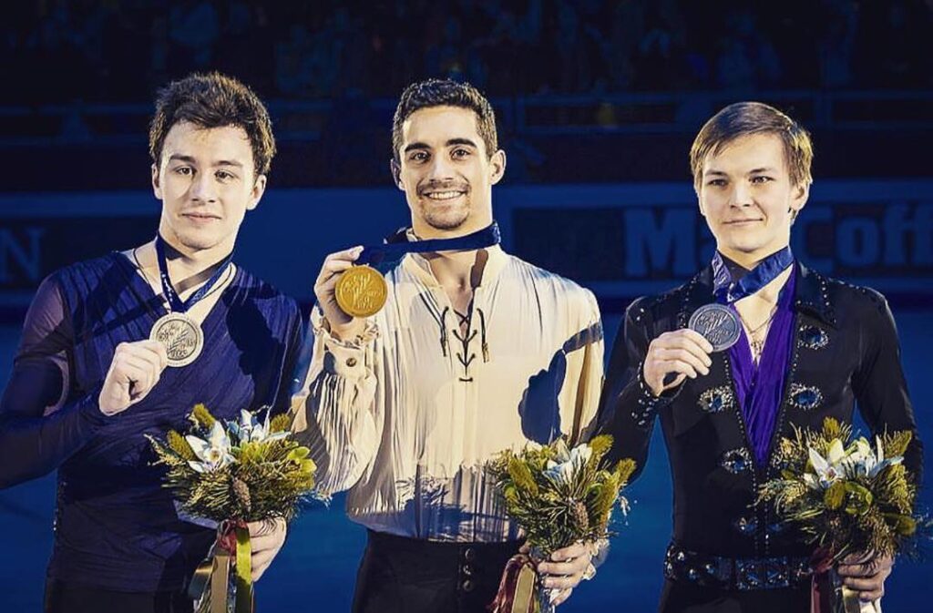 Javier Fernandez along with his competitor (Source: Instagram)