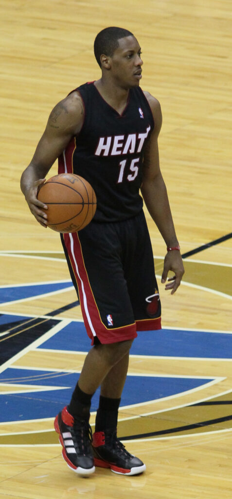 Mario Chalmers representing the Miami Heat