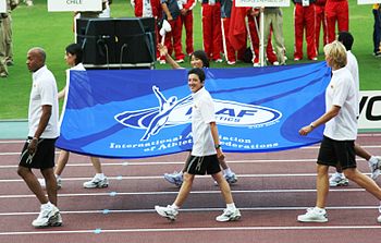 Rosa at world Athletics championships 2007 in Osaka.