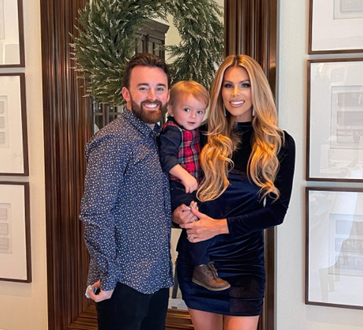 Austin with His Wife and Son