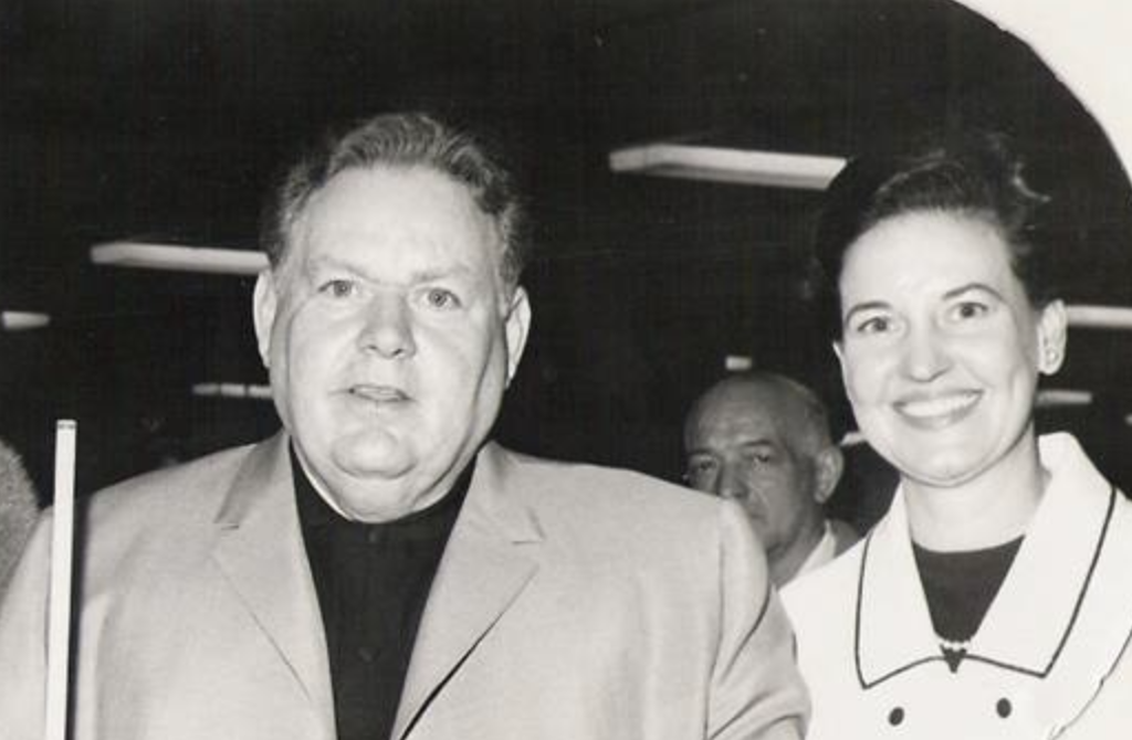 Rudolf Wanderone with his wife