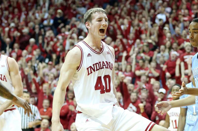 Cody Zeller in Indiana's jersey